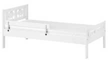 Estrutura de cama de criança c/estrado ripas, branco
