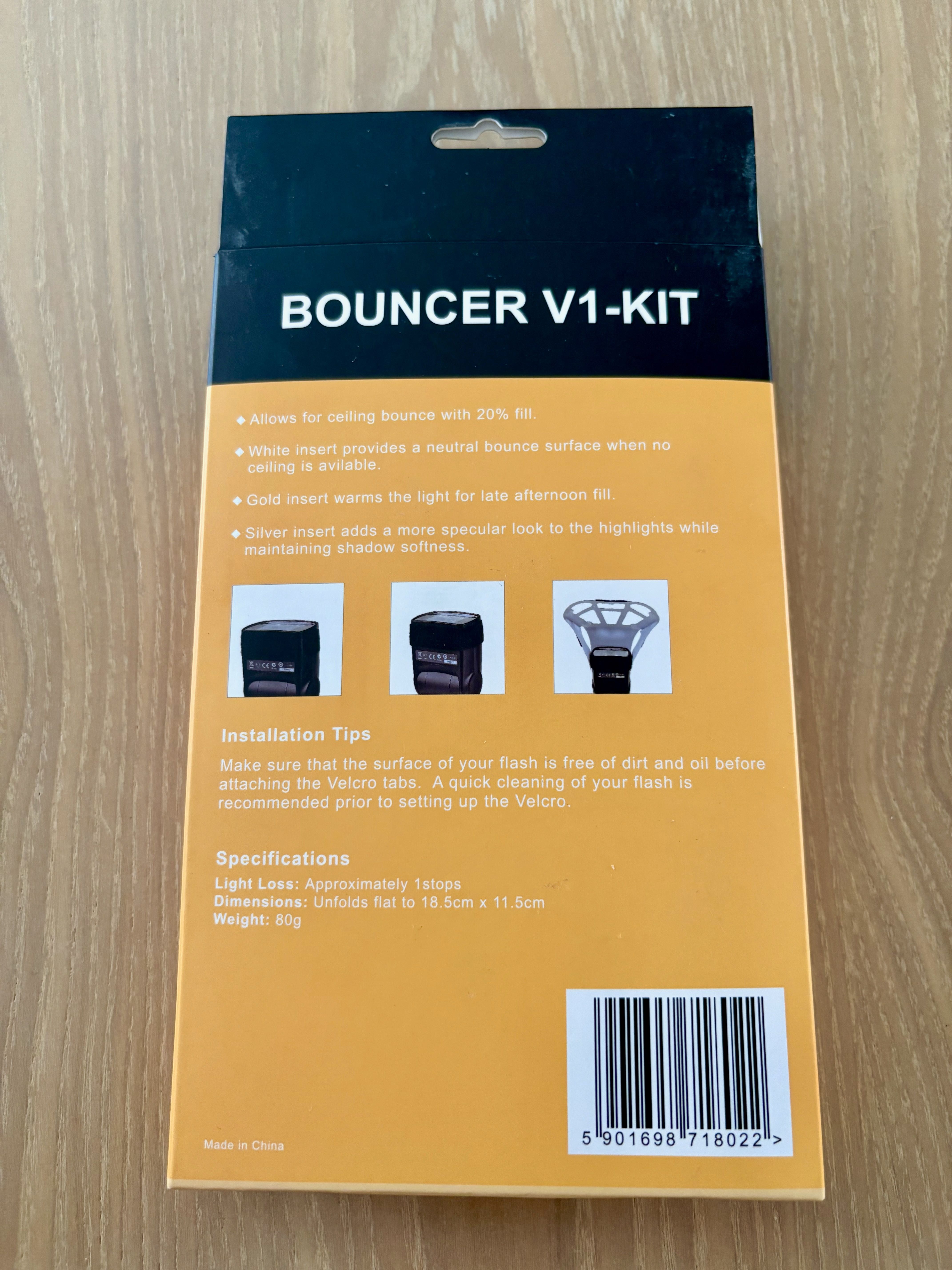 Odbłyśnik lampy błyskowej Akira Bouncer V1-Kit