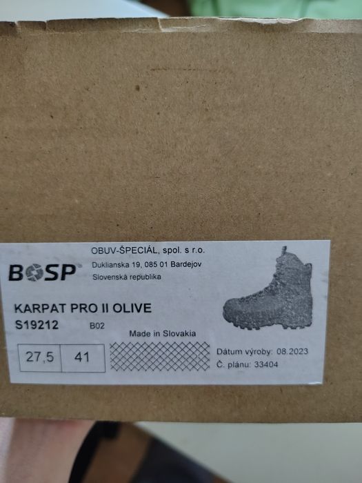Buty trekkingowe BOSP Karpat pro II Olive