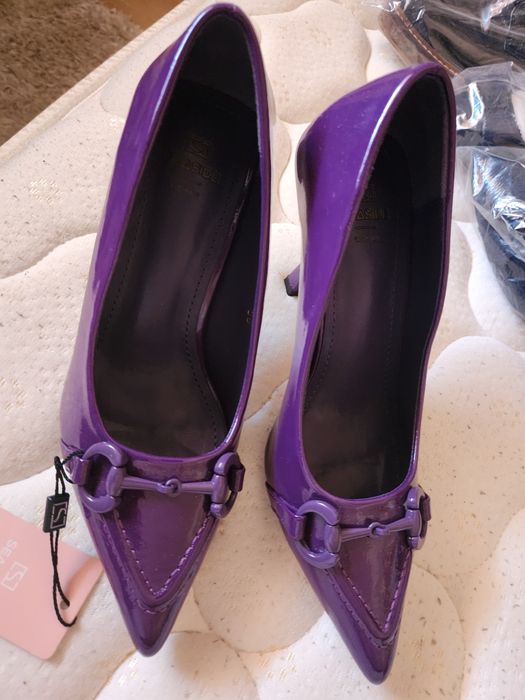 Sapatos seaside roxos novos, tam 36