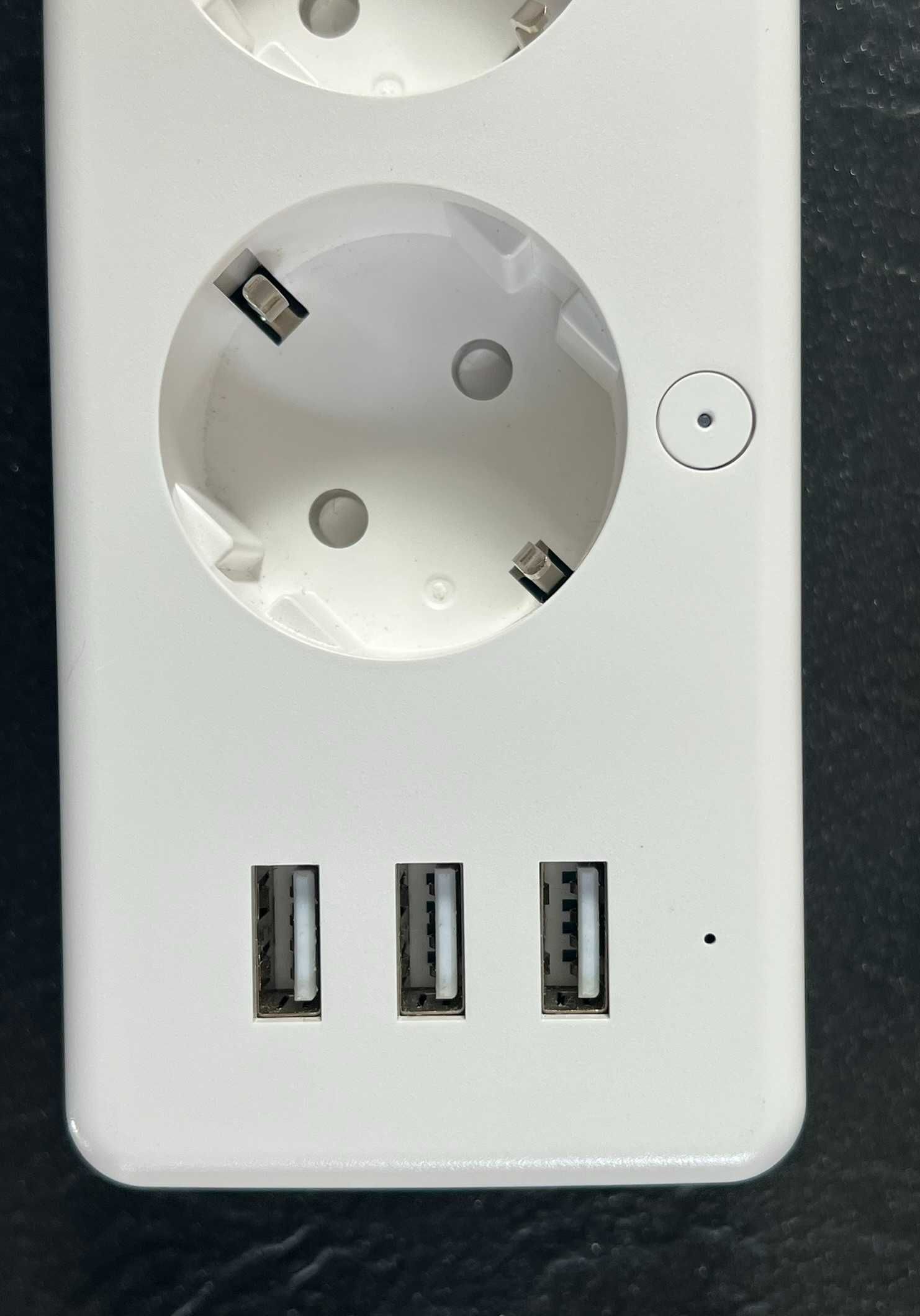 Inteligentna listwa zasilająca GHome z 3 gniazdami AC i 3 portami USB