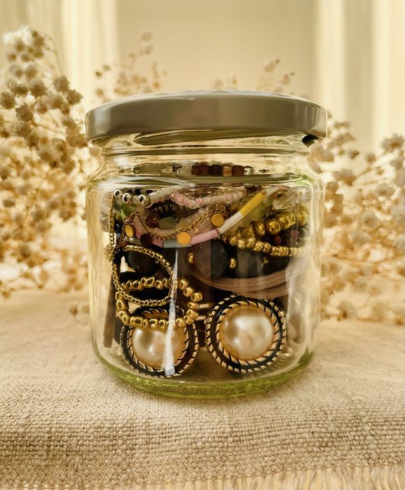 Biżuteria z koralików bransoletki pierścionki naszyjnik mystery jar