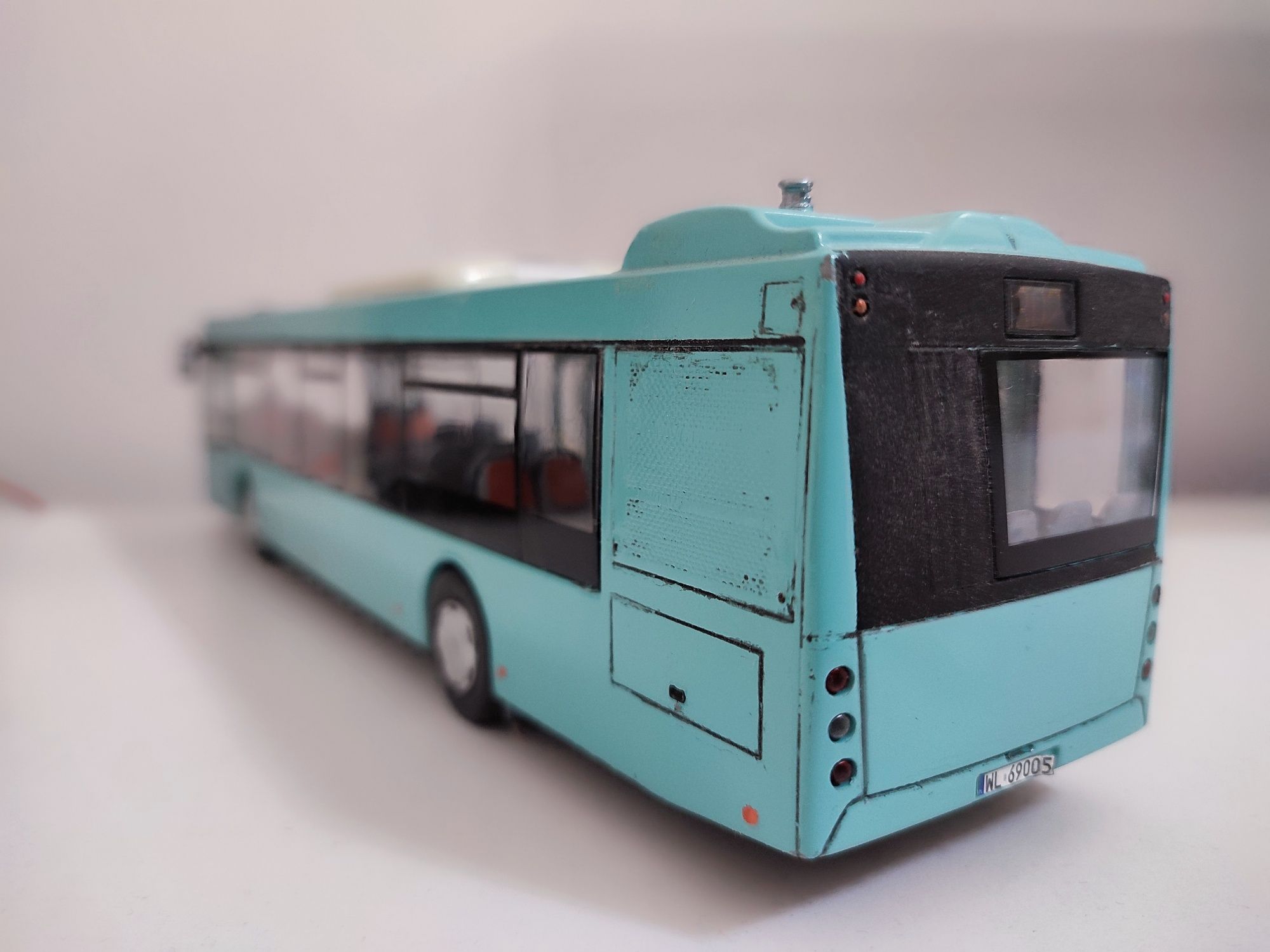 MAZ 203, skala 1/43 ForBus Bydgoszcz, linia 302.