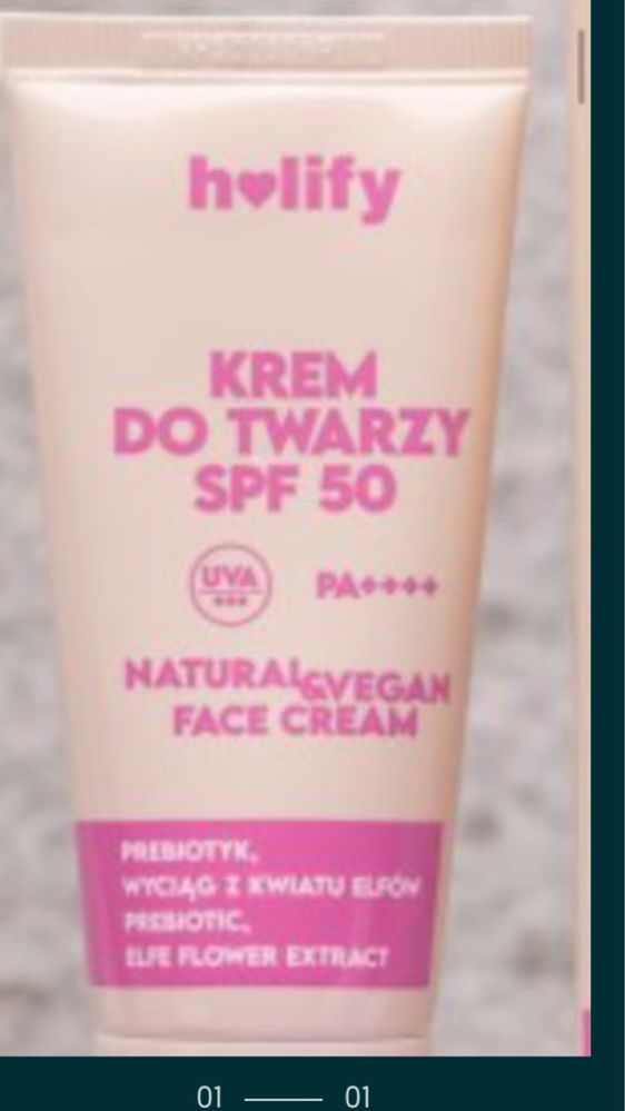 Holify krem probiotyczny do twarzy z filtrem spf5