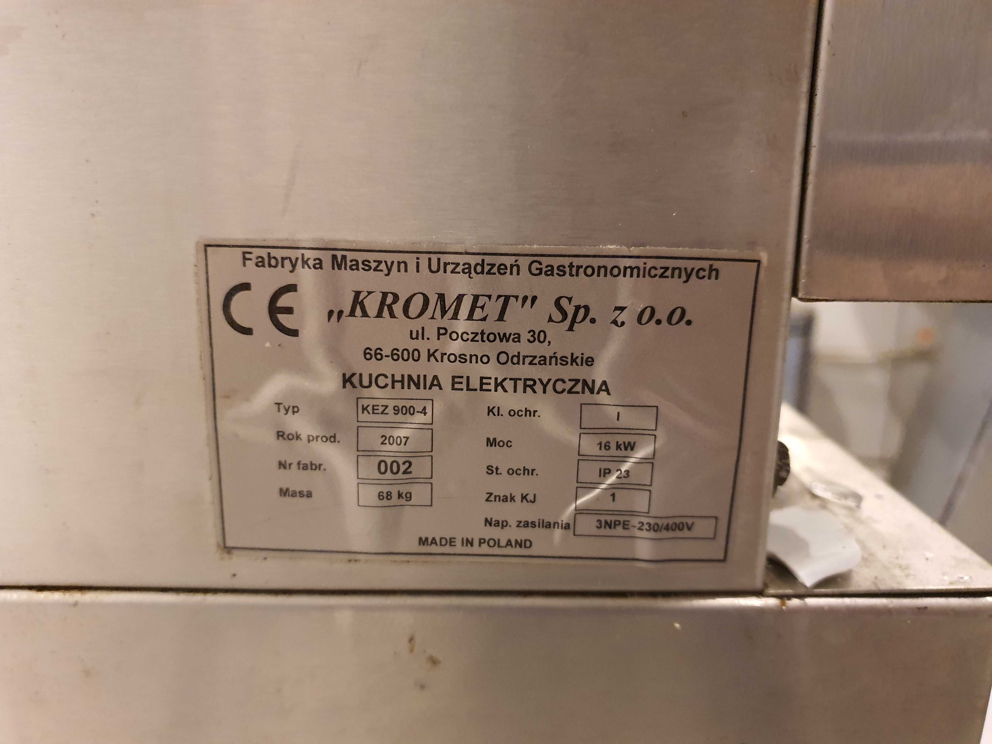 Kuchnia elektryczna kromet 4 palnikowa