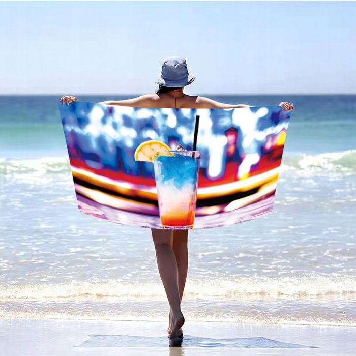 Ręcznik Plażowy Holiday Szybkoschnący Mikrofibra Kolorowy 100x180