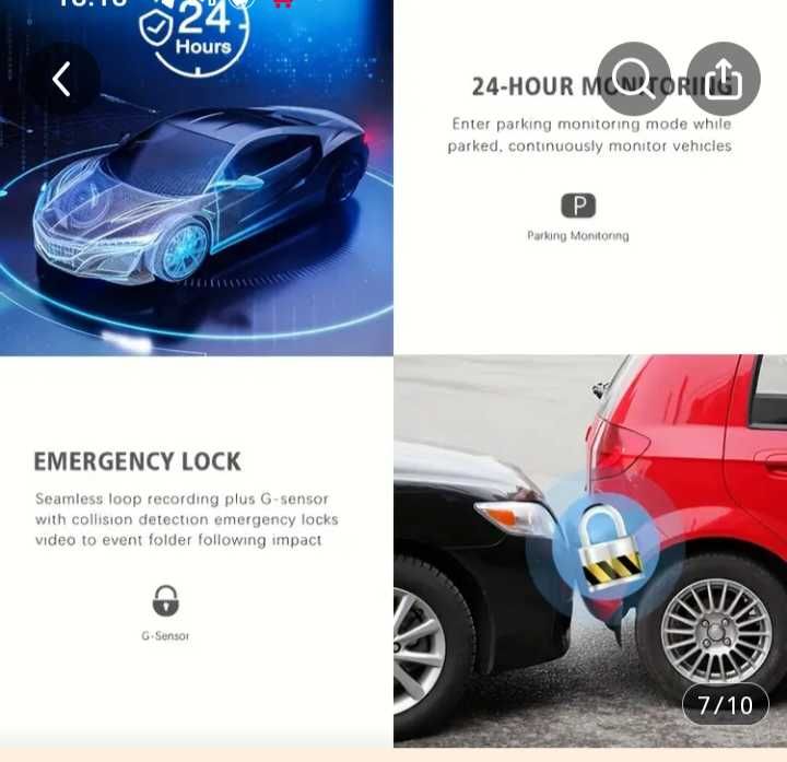 Автомобильный Видео регистратор дневного и ночного видения G-Sensor