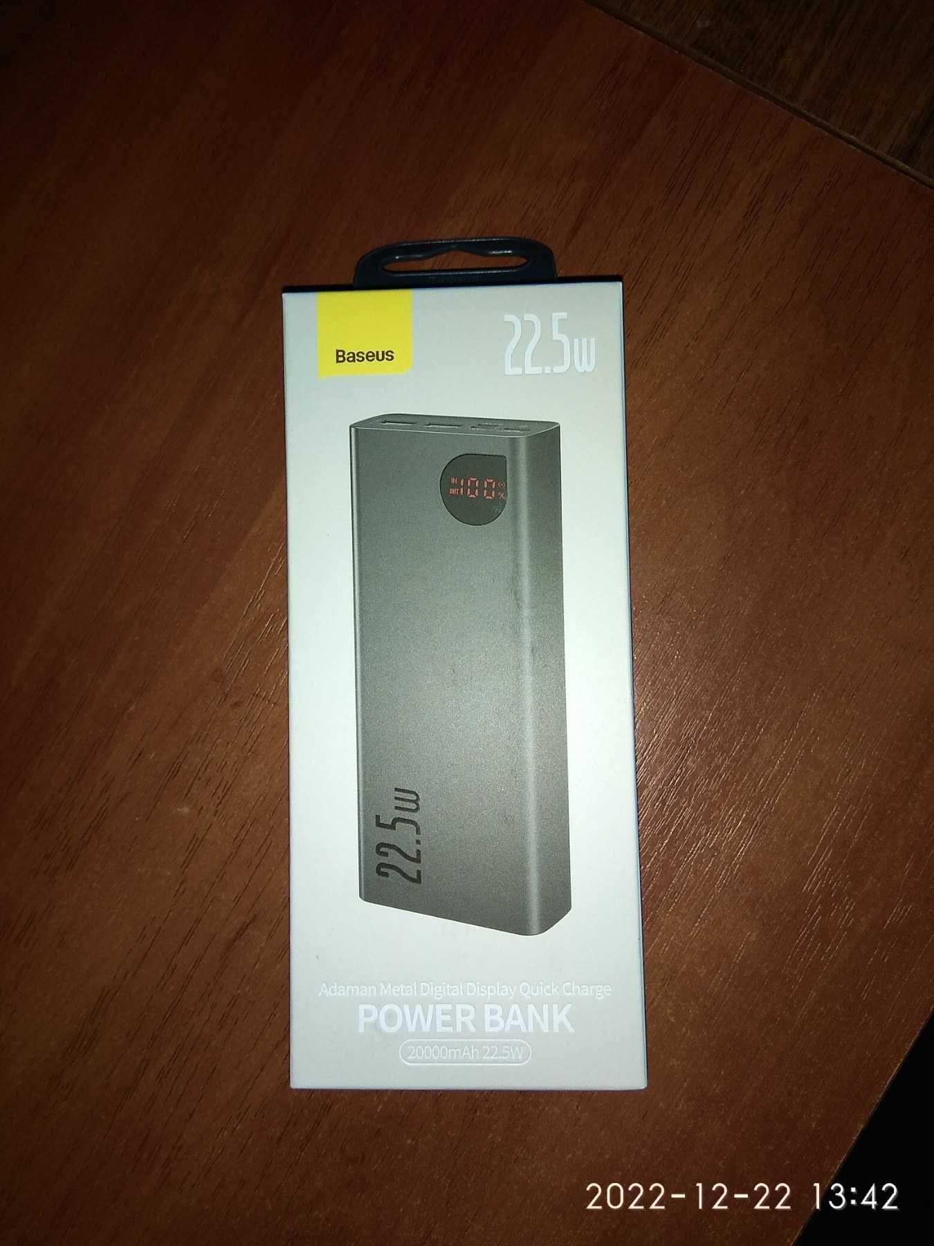 Baseus Adaman Metal Digital Display 20000mAh 22.5W в наявності