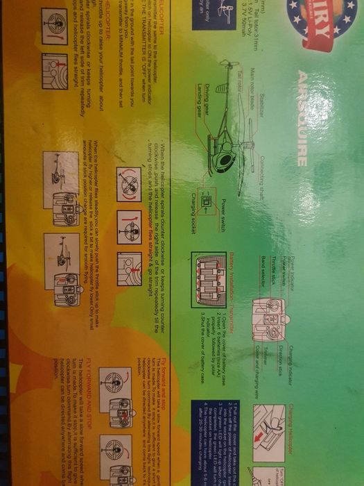 Helicóptero telecomandado em caixa