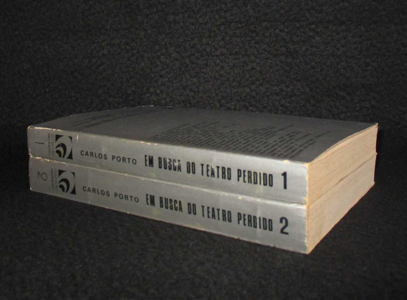 Livros Em Busca do Teatro Perdido Carlos Porto 2 volumes Completo