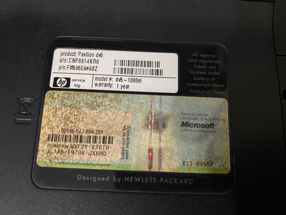Ноутбук HP Pavilion DV5
