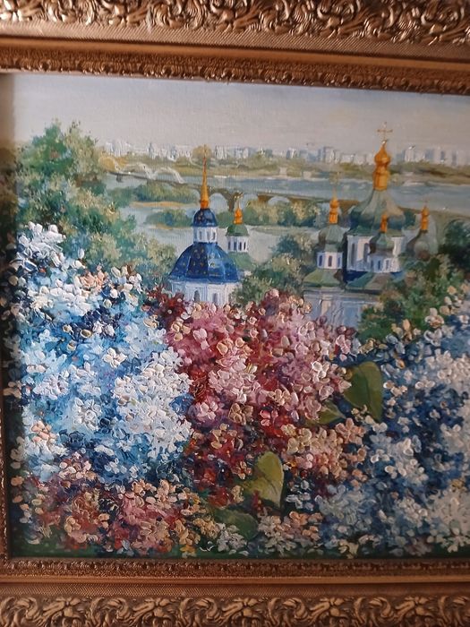 Картина маслом на холсте.