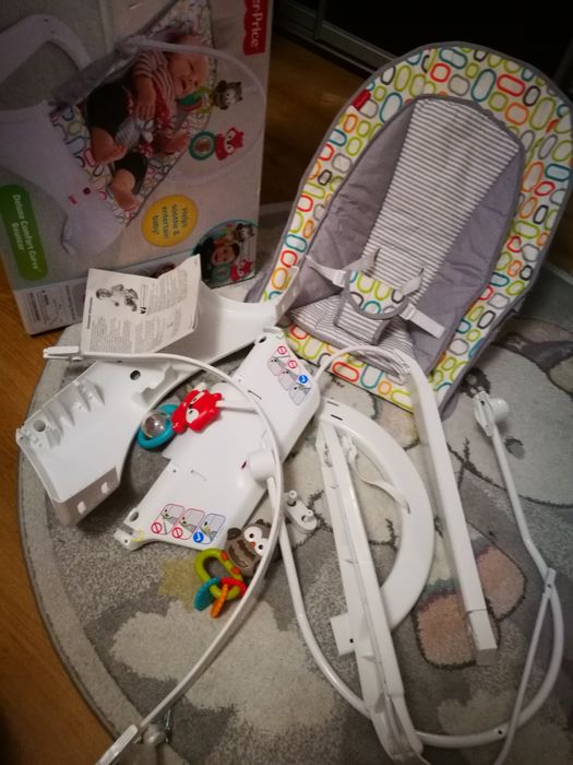 Fisher Price Leżaczek Deluxe Comfort Curve Sówka i Lisek