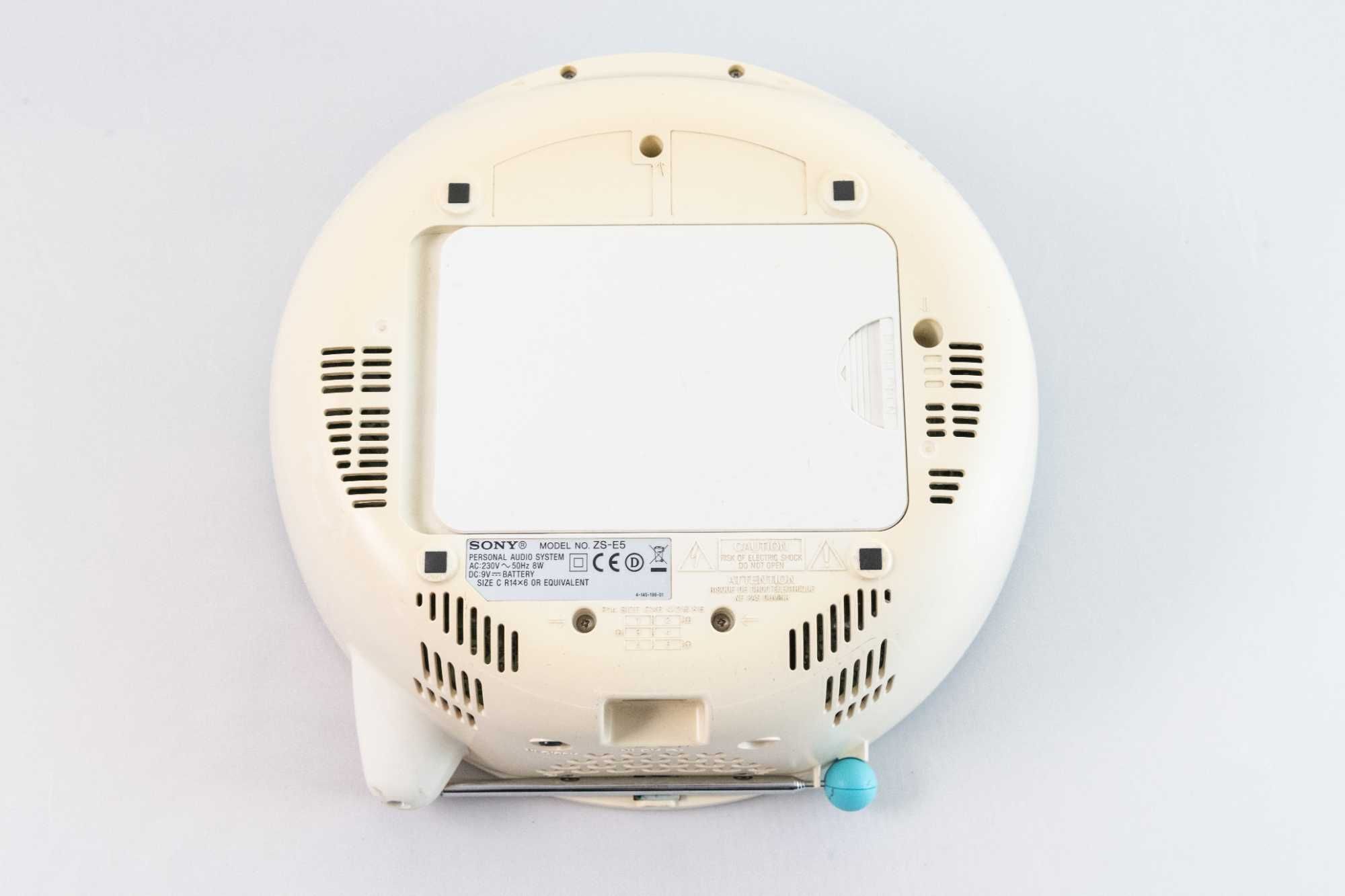 Radio z CD SONY ZS-E5 niebieskie vintage