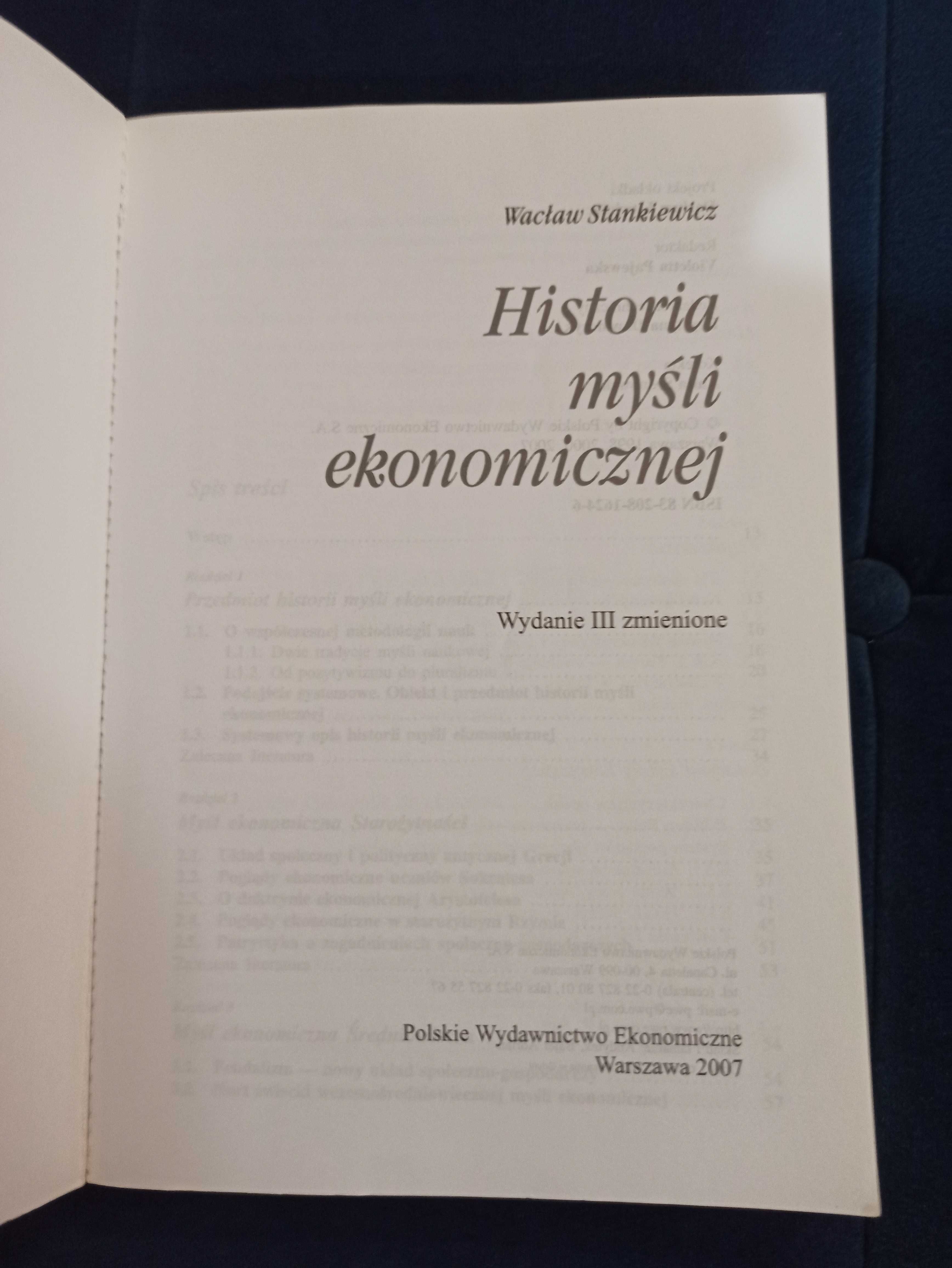 Historia myśli ekonomicznej Stankiewicz