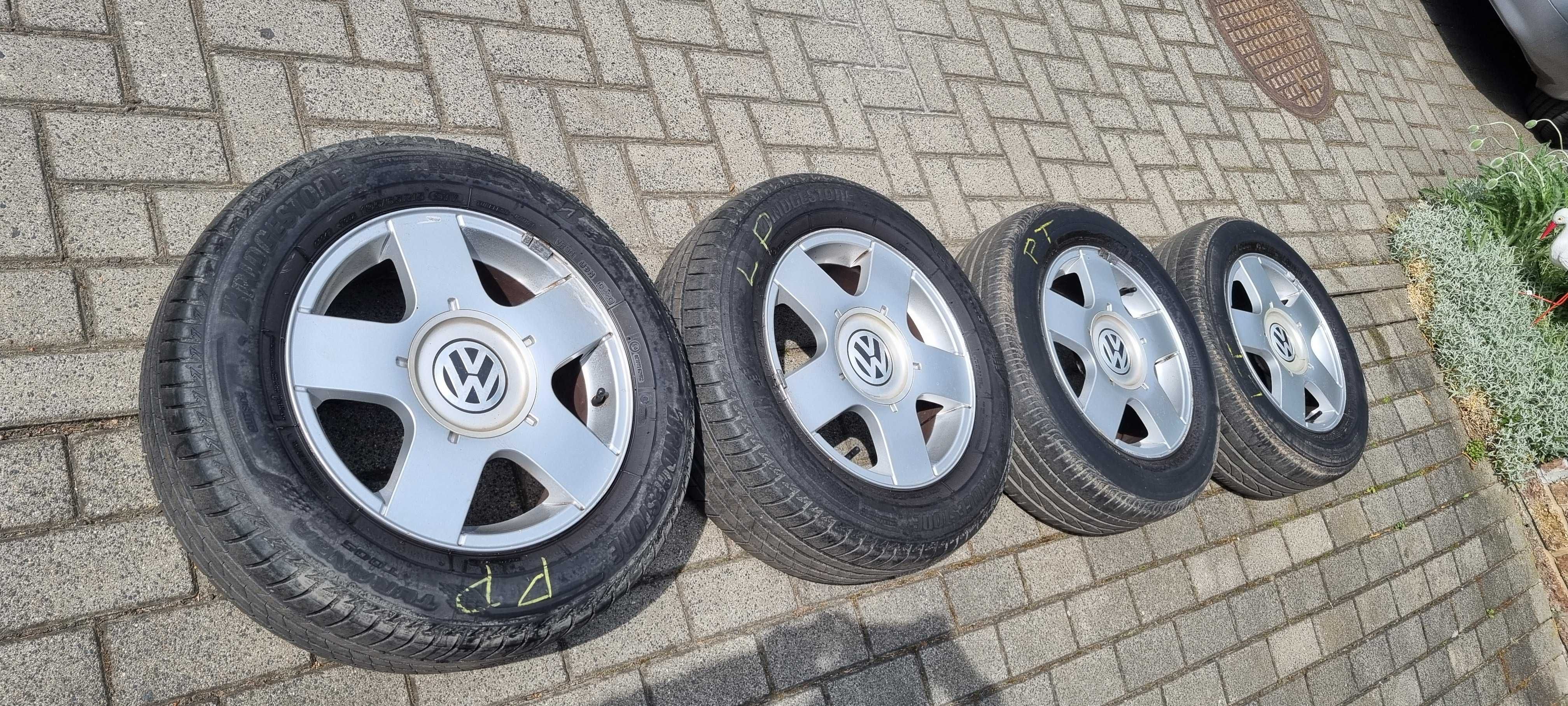 Oryginalne Felgi VW GOLF IV 15' 5x100 Komplet z oponami!