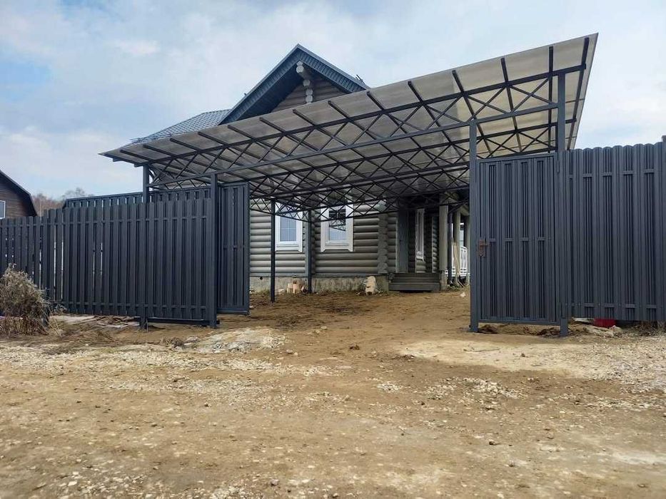 Навіси для авто тераси альтанки госпблоки