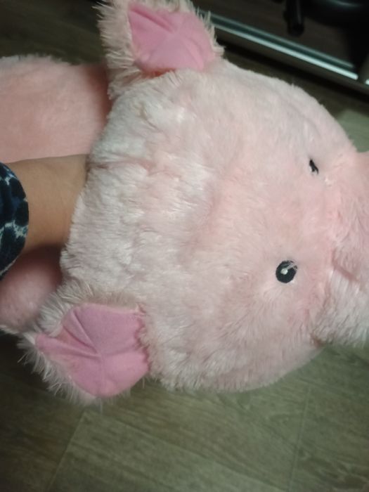 Мягкая игрушка  тапочек Хрюша