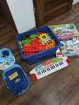 Zabawki, klocki, zestaw lekarski, organki, puzzle