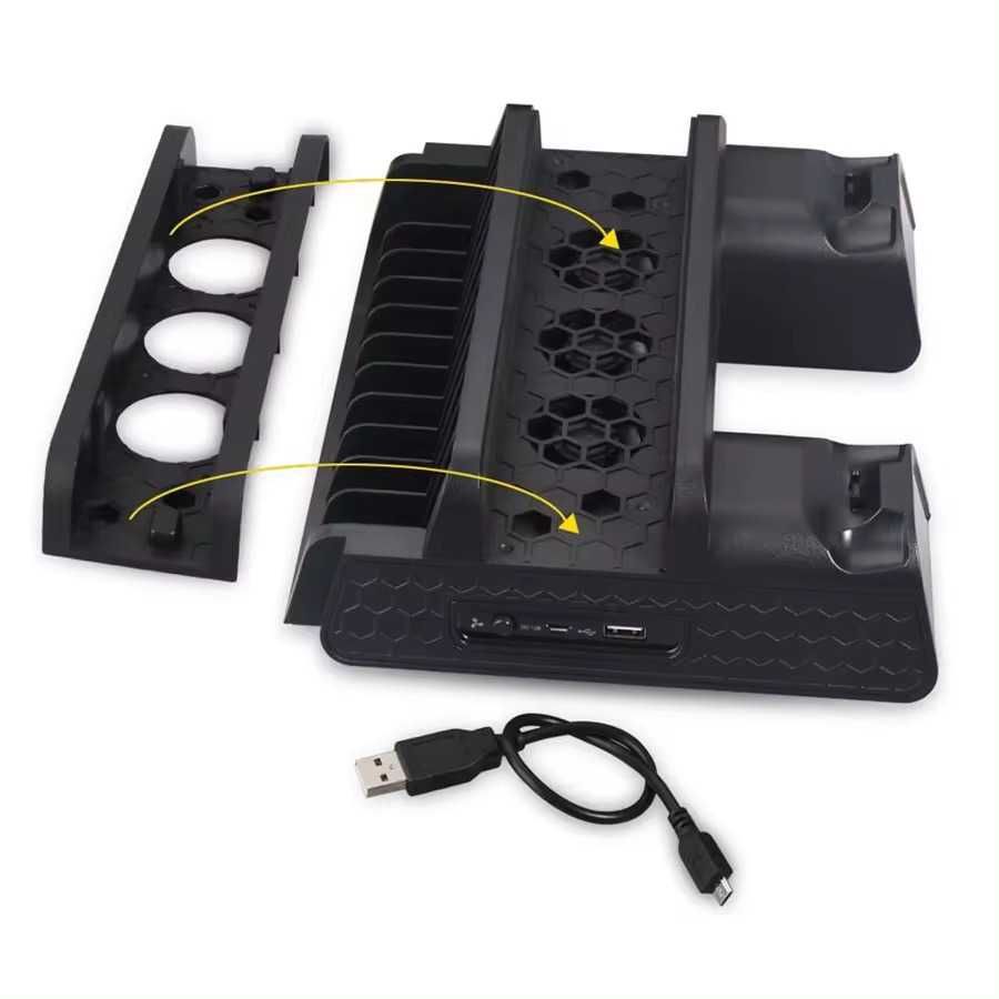 Підставка охолодження DOBE Playstation 4/Slim/Pro зарядка контролерів