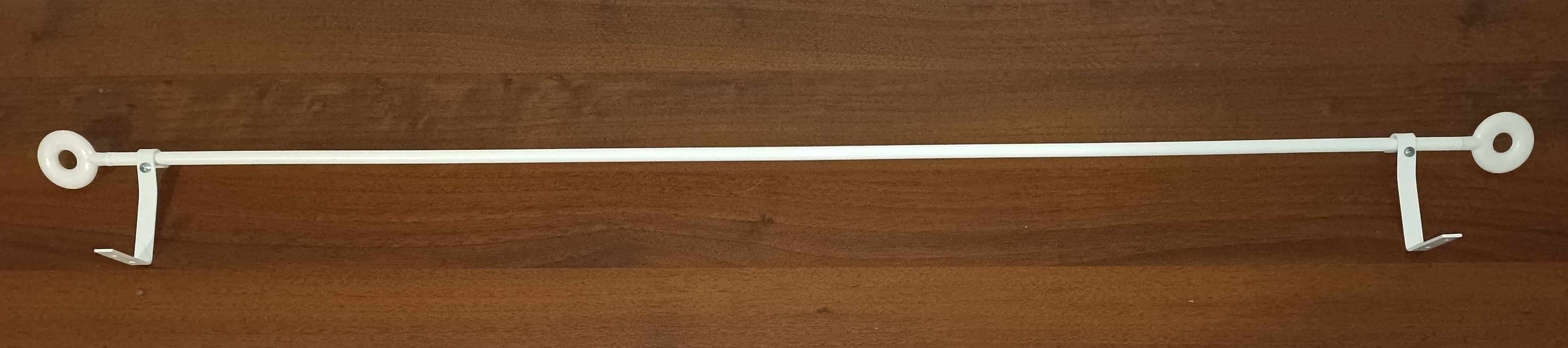 Biały karnisz Ikea Irja 110 cm
