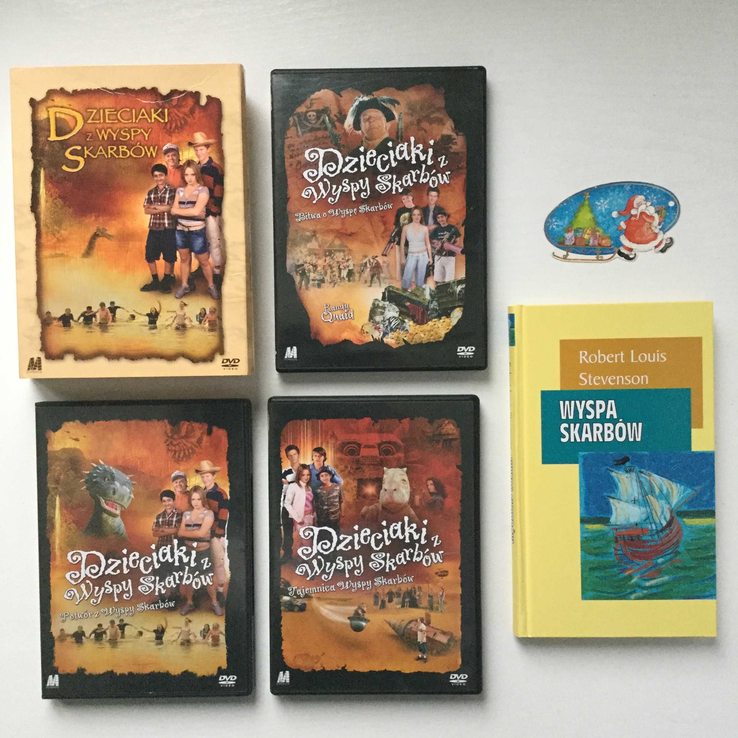 Dzieciaki z Wyspy Skarbów-3 części (3 DVD) + książka