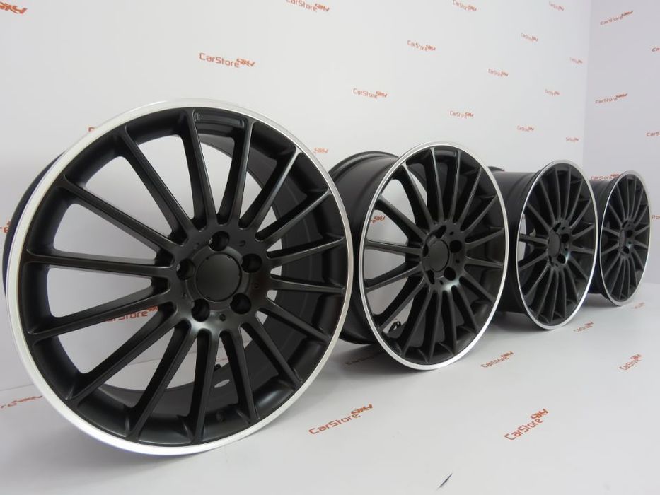 Jantes look Mercedes C63 AMG 19 x  8 et45 +9 et54 5x112 Black