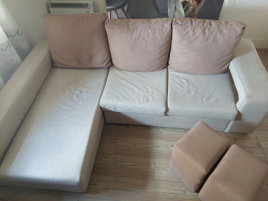 Sofá 3 lugares com chaise longue