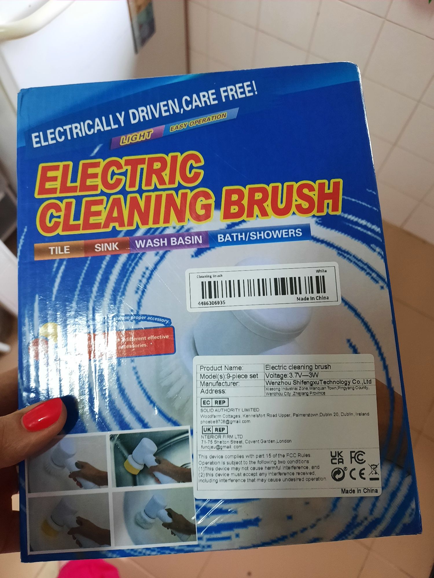 Máquina de limpeza elétrica sem fios