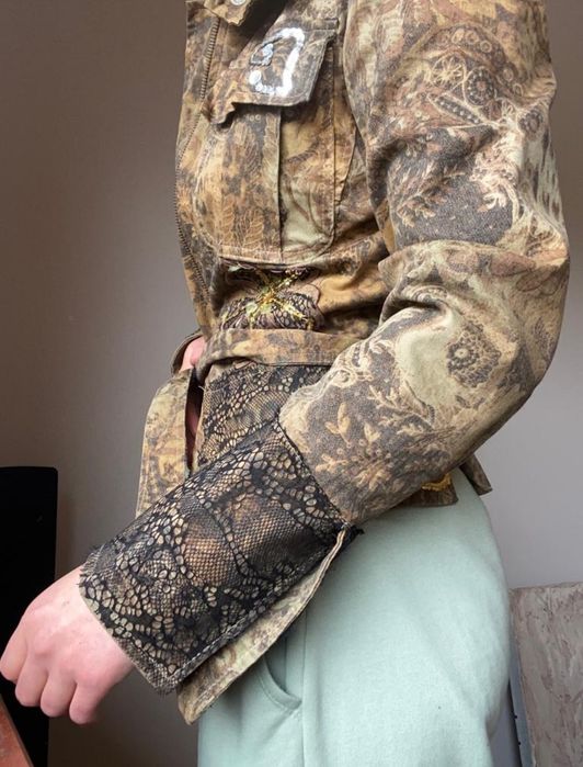 Kurtka włoska z materiału vintage