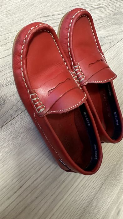 Шкіряні лофери мокасини Diggers 33