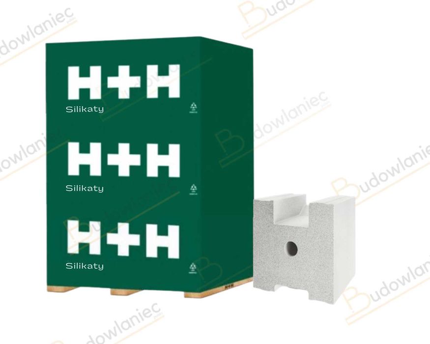 Cegła wapienno piaskowa Silikat H+H NP25,25X25X22 kl.20 +dost Katowice