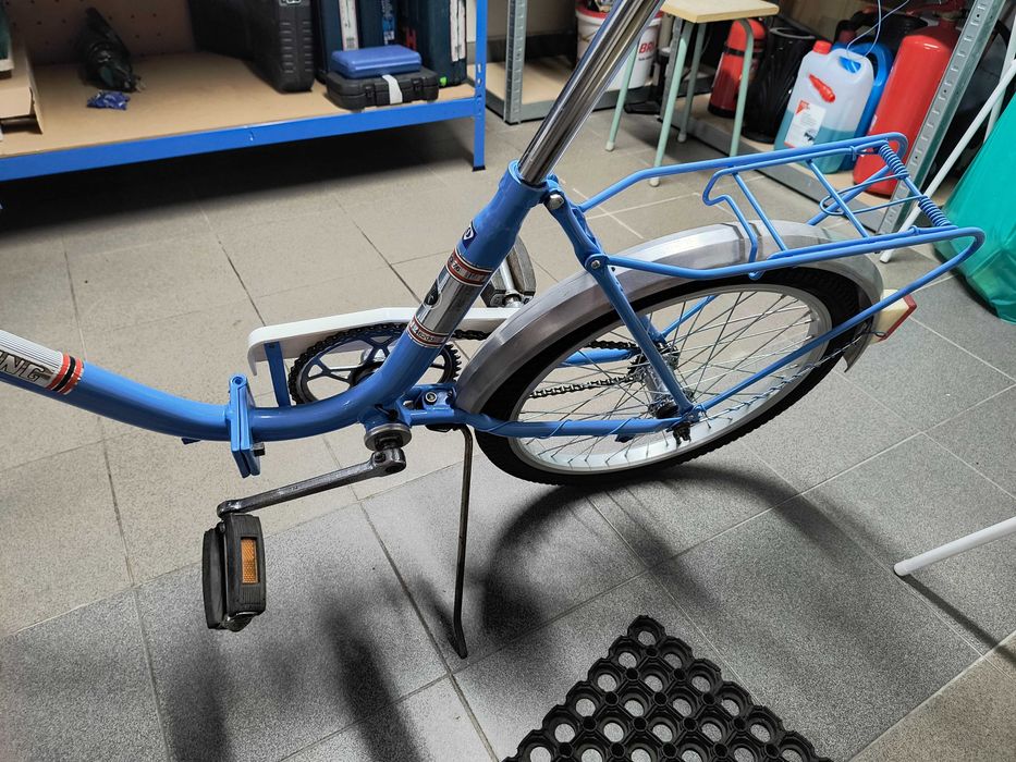 Rower składak, polski klasyk, po renowacji, FLAMING.