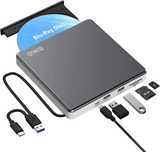 Зовнішній Blu-Ray CD DVD-привід USB 3.0/Type-C BUNUD для ноутбука і пк