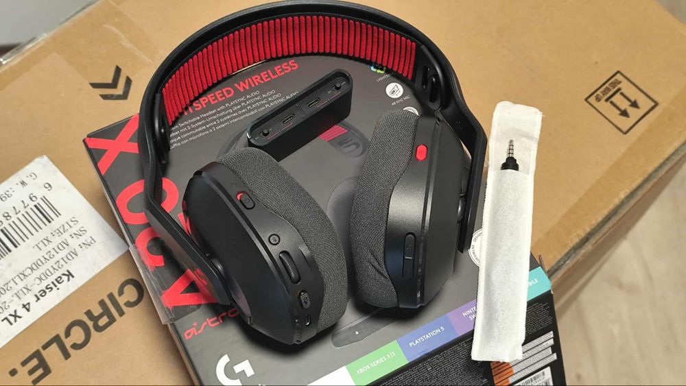 logitech a20x słuchawki dla graczy, bluetooth, 2.4Ghz, RGB, czarne