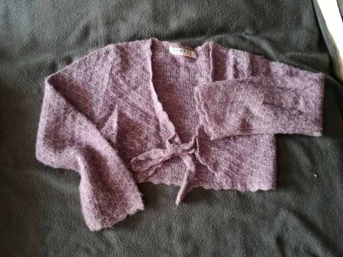 Bolerko fioletowe na 2-3lata92-98