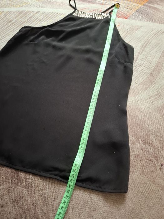 H&M rozm.34 XS czarna bluzeczka top na ramiączkach