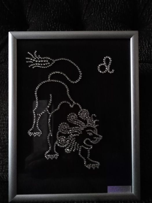 Картина Камни Сваровски. Звездный Лев Swarovski. Знак зодиака