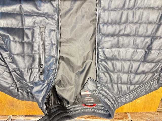 Ochnik kurtka męska , naturalna skóra, ocieplana, nowa bez metki