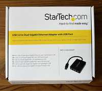 Karta sieciowa 2x1Gbit/s, Startech, USB 3.0