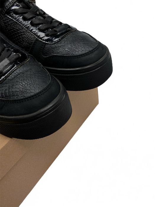 Жіночі кросівки кеди чорні міда mida кожа женские кеды кроссовки шкіра