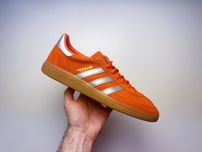 Adidas Handball Spezial Orange Silver Gum 11 45 1/3 29cm samba og