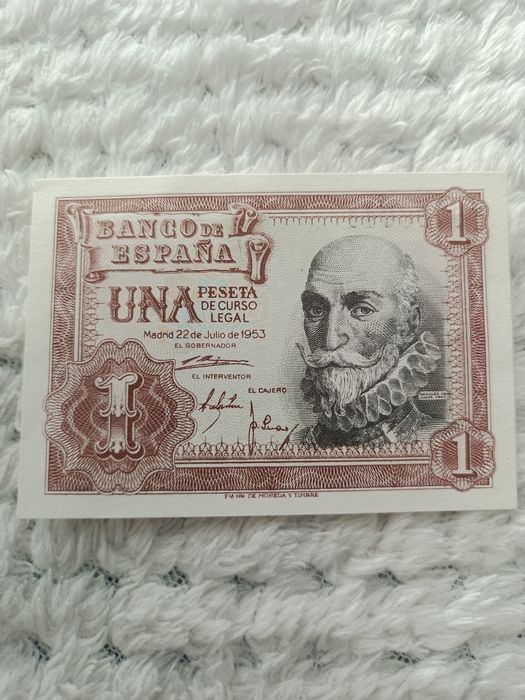 Jedna peseta hiszpańska 1953