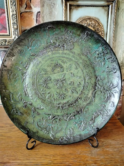 Patera , talerz ozdobny ręcznie wykonany 32 cm