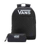 Plecak szkolny vans z piornikiem w kratke