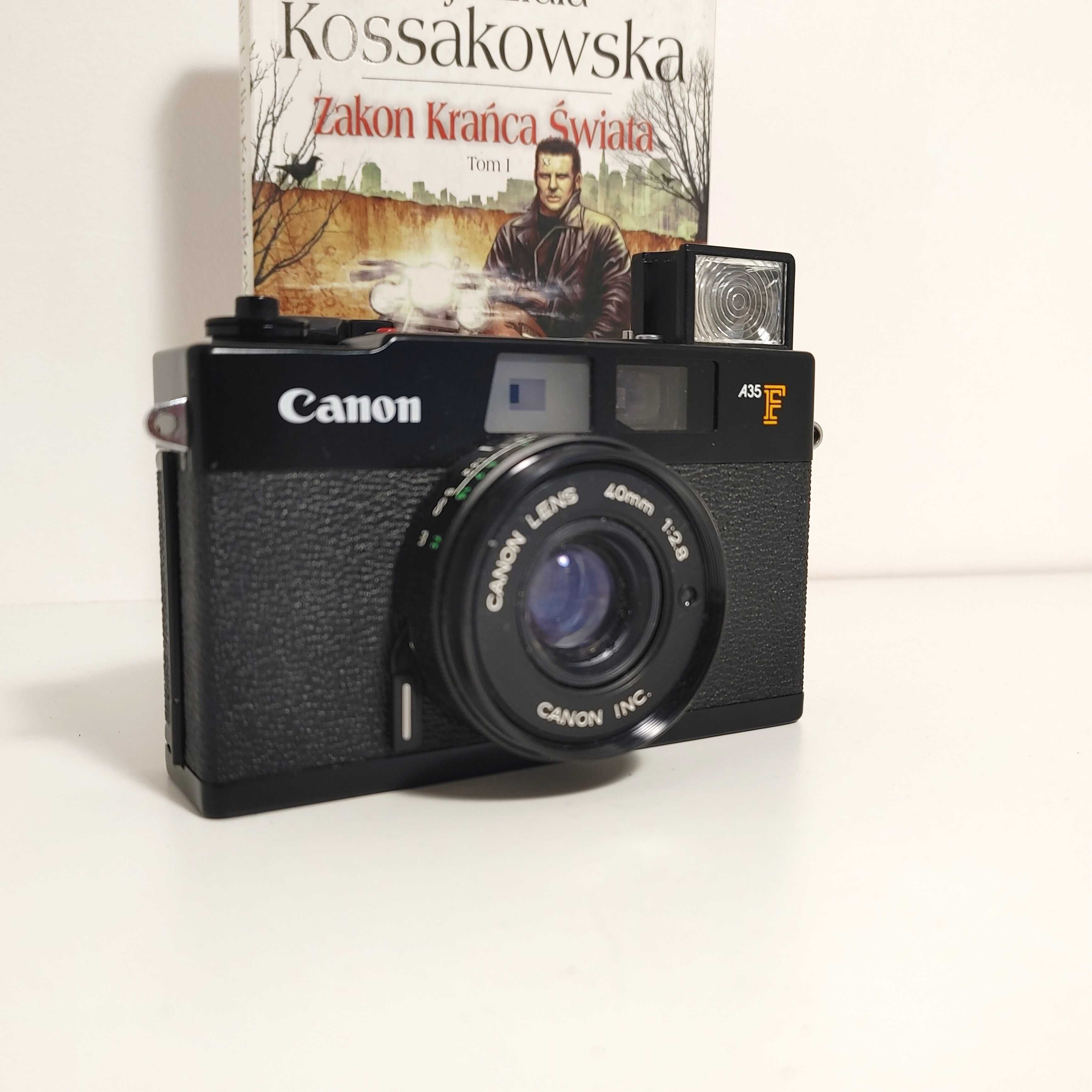 Dalmierzowy aparat fotograficzny Canon A35F  z obiektywem 1:2,8 40 mm