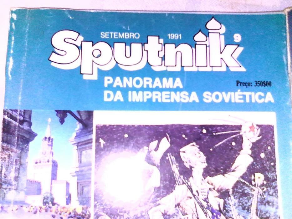 Revistas Russa Sputnik de 1991 vintage