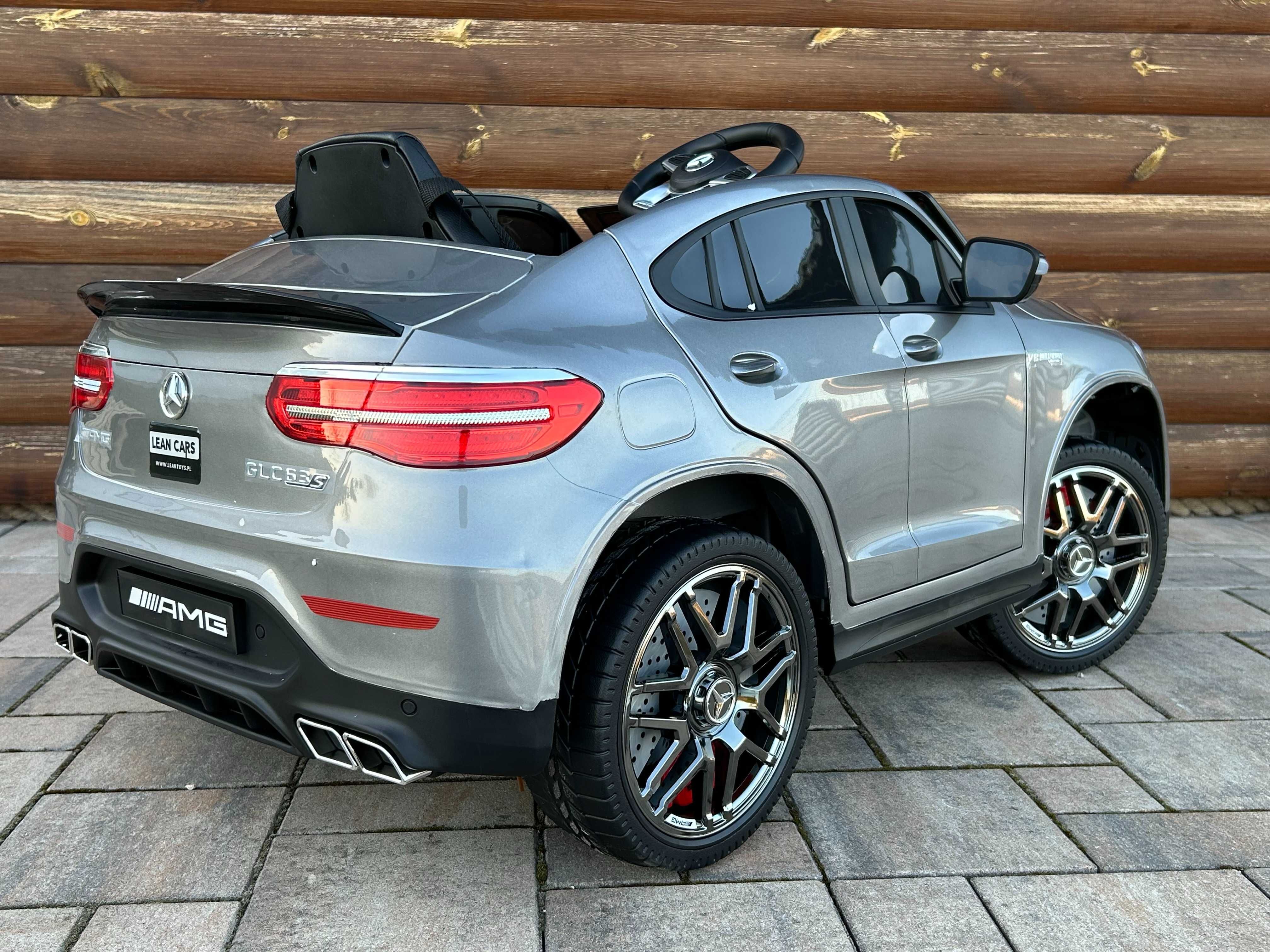 Auto na Akumulator Mercedes GLC 63 4x4 180 Watt Srebrny Lakier Tablice