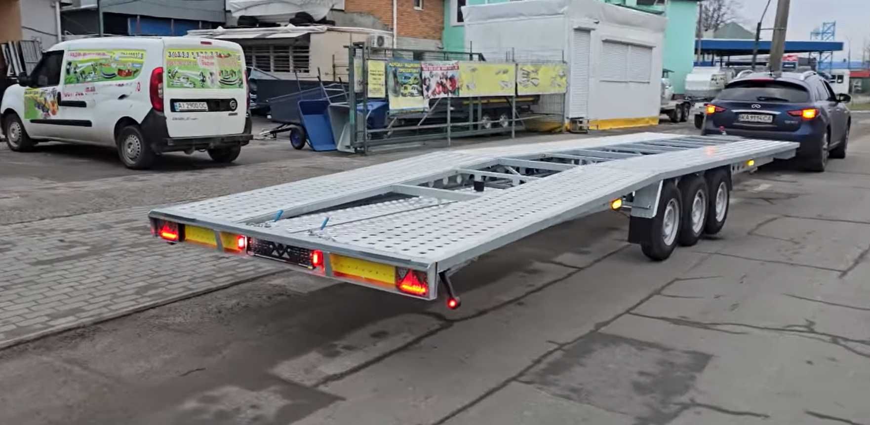 Лавет, лафет, причеп для перевозки автомобіля, автоевакуатор 8500х2200