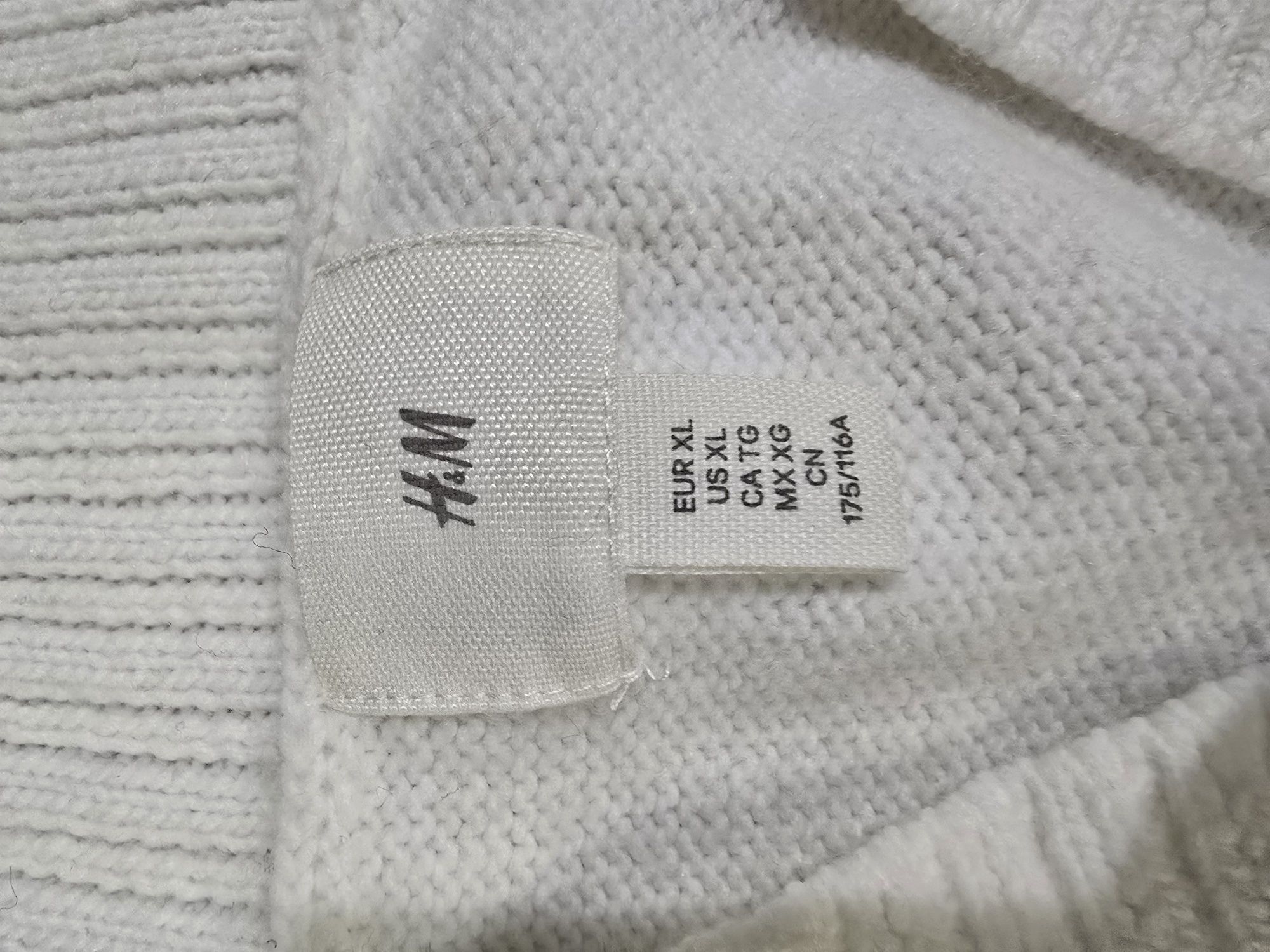 Sukienka sweterków h&m biała midi r.xl